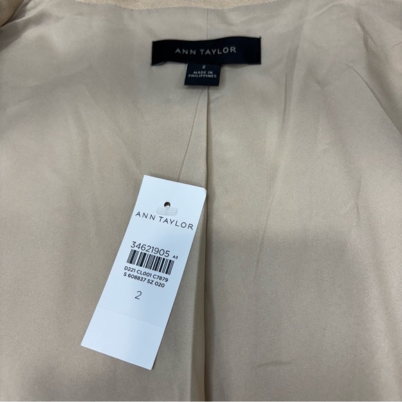 Vintage Ann Taylor Jacket Cream Linen 2 - Picture 3 of 12